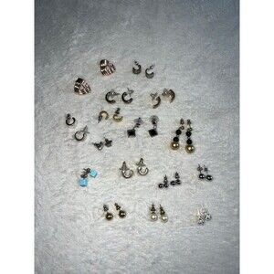 Vintage Earrings lot *last pic shows wear on one earring